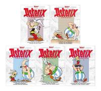 Asterix Omnibus 1-5 Graphic Novels 3 in 1 Book by Goscinny & Uderzo 5 Books Collection Set: Book 1-15 (Asterix the Gaul, Golden Sickle, Goths, The Gladiator, Banquet, Cleopatra, Big Fight & 8 More)