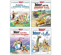 Asterix Series 8 Collection 4 Books Set (Book 36-39) (Asterix and The Missing Scroll, Asterix and The Chariot Race, Asterix and The Chieftain's Daughter & Asterix and the Griffin)