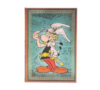 Asterix the Gaul (The Adventures of Asterix) Midi 12-month Horizontal Hardback Dayplanner 2025 (Elastic Band Closure): tydzień na dwóch stronach, zamykany na gumkę, papier 100 gsm
