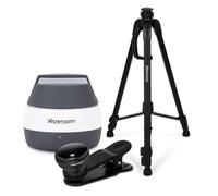 Asteroom 360 Cámara 3D Virtual Tour Real Estate Kit - El equipo incluye: trípode, rotador de cámara digital, lente de cámara ojo de pez (funda para iPhone/Samsung no incluida, comprado por separado en