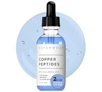 Asterwood Suero facial de péptidos de cobre, reafirma, repara y estimula el colágeno con Ghk-Cu y ácido hialurónico, 2 onzas
