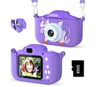 Astgmi 2.0 Pulgadas niño cámara Digital, Mini cámara Infantil Recargable videocámara Regalo Juguete niñas niños niños de 3 a 10 años, vídeo HD 1080p, Tarjeta SD 32G