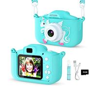 ASTGMI Cámara Fotos Infantil,1080P HD Camara de Fotos para Niños,Cumpleaños Juguetes de Cámara Digital para Niños y Niñas de 3 4 5 6 7 8 9 10 Años,con Tarjeta SD de 32 GB(Verde)