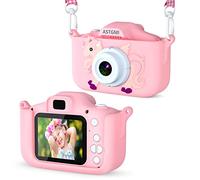 ASTGMI Camara Fotos Infantil, 1080P HD Camara de Fotos para niños, Juguetes de cámara Fotos niños, Regalo cumpleaños para niña de 3 4 5 6 7 8 9 10 años, con Tarjeta SD de 32 GB (Rosa)