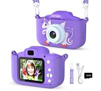 ASTGMI Camara Fotos Infantil,1080P HD Camara de Fotos para niños,Juguetes de cámara Fotos niños,Regalo cumpleaños para niña de 3 4 5 6 7 8 9 10 años,con Tarjeta SD de 32 GB(Morado)