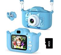 ASTGMI Cámara para niños, 2.0 Pulgadas, cámara Digital, Mini cámara Infantil, Recargable, videocámara de Regalo, Juguete para niñas, niños de 3 a 10 años, vídeo HD 1080p, 32G SD Card (Azul)