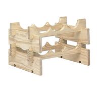 Astigarraga Botellero apilable Merlot de Madera Maciza de Pino para 6 Botellas (25x39x29cm)