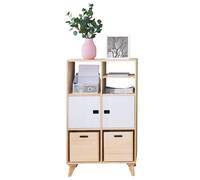Astigarraga Estantería de pie de madera de pino | Juego de estanterías todoterreno | Estantería de cubo | Highboard con patas | Madera maciza | 118,9 x 70,8 x 33 cm | Etiqueta ecológica de la UE |