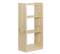 Astigarraga Estantería librería Gala de 4 baldas de Madera Maciza de Pino 120,7X49,6x25cm