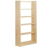 Astigarraga estantería librería gala de 6 baldas de madera maciza de