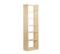 Astigarraga Estantería librería Gala de 7 baldas de Madera Maciza de Pino 216,7x49,6x25cm