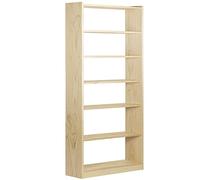 Astigarraga Estantería librería Gala de 7 baldas de Madera Maciza de Pino 216,7x79,6x25cm