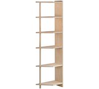 Astigarraga Estantería librería Gala esquinera de 6 baldas de Madera Maciza de Pino 184,7x50x25cm