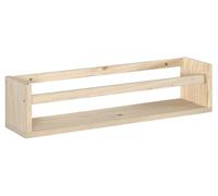 Astigarraga Kit Line Estante para Especias de Madera de Pino, Especiero de Cocina de Pared, 60 cm, 3 Estantes, Sin Barnizar