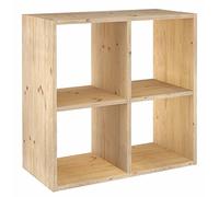 Estantería modular de 2x2 cubos dinámicos de pino macizo 70,8 x 70,8 x 33 cm Astigarraga