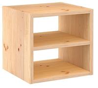 Astigarraga Kit Line Estantería Modular Dinamic 1 Cubo con Balda, Madera de Pino - 36,2x36,2x33 cm