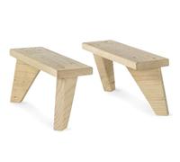 Astigarraga Kit Line Juego de 2 Patas Dinamic, Madera Maciza Pino - 13cm Altura