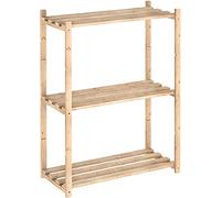 ASTIGARRAGA NC330099 NC330099-Estantería alistonada Serie Natura, 3 baldas 30cm Fondo, Pino Macizo, Madera, Beige, 36,200000000000003 x 33 x 70,8 cm