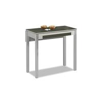 ASTIMESA ala caída Mesa de Cocina, Metal, Grafito, 90x50cm-extendida 90x70 cms