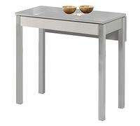 ASTIMESA ala caída Mesa de Cocina, Metal, Gris, 90x50 cms