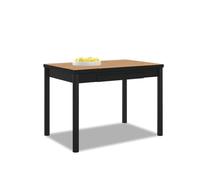 ASTIMESA - Mesa de Cocina Extensible - Estructura Negra Tapa Laminado - Color Amazona - Ideal para Espacios Pequeños - Medidas: 90 x 50 cm - Extensible: 140 x 50 cm