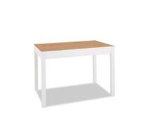 ASTIMESA - Mesa de Cocina Extensible - Mesa con Tapa de Cristal en Color Amazona - Estructura Tapa Laminado Blanco - Ideal para Espacios Pequeños - Mesa Extensible de 100 x 60 cm a 150 x 60 cm