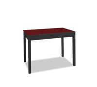 ASTIMESA Mesa de Cocina Fija Alta 92 cm, Burdeos