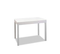 ASTIMESA - Mesa de Cocina Fija - Alto 92 cm - Estructura Aluminio con Tapa Laminado Color Blanco - Ideal para Espacios Pequeños - Medidas 90 x 50 x 92 cm