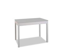 ASTIMESA - Mesa de Cocina Fija - Alto 92 cm - Estructura Aluminio con Tapa Laminado Color Gris - Ideal para Espacios Pequeños - Medidas 90 x 50 x 92 cm