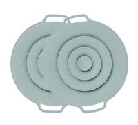 Astis Tapa silicona para olla,prueba de derrames accesorios herramientas,Protector de silicona para ollas de entre 15-25 cm de diámetro,Tapa antisalpicaduras para evitar derrames (Verde)