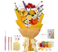 ASTNIC Kit de Ganchillo para Principiantes y Adultos - Rosas y Ramo de Flores con Tutoriales Paso a Paso, Arte Hecho a Mano, Creaciones