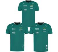 Aston Martin 2026 Fernando Alonso Lance Stroll Driver verano Casual moda Camiseta transpirable Camiseta Masculina Harajuku Negro 4XL