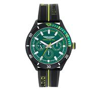 Aston Martin Am Formula 1 MTFP1 - Reloj analógico de Cuarzo para Hombre (Silicona), Negro