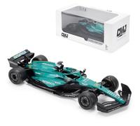 Aston Martin AMR24 F1 - Modelo de coche fundido a escala 1:18 - Temporada 2024 | Fernando Alonso #14 Edición detallada de coleccionistas | Producto con licencia oficial