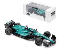 Aston Martin AMR24 F1 - Modelo de coche fundido a escala 1:24 - Temporada 2024 | Fernando Alonso #14 Edición detallada de coleccionistas | Producto con licencia oficial