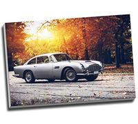 Aston Martin Db5 - Lienzo decorativo para pared, tamaño A1, 76,2 cm x 50,8 cm