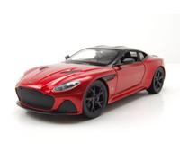 Aston Martin DBS Modelo Coche Sport 1:24 Welly Die-Cast Rojo Negro