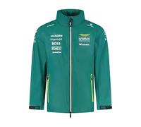 Aston Martin F1 2025 Chaqueta Impermeable del Equipo | Cuerpo y mangas acolchadas, Logotipos de los socios del equipo Aston Martin F1 en el pecho, Producto oficial con licencia