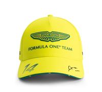 Aston Martin F1 2025 Gorra del Equipo Fernando Alonso | Edición Especial, Gorra de ala curvada como la que usó Lewis Hamilton en el GP de Gran, Producto oficial con licencia