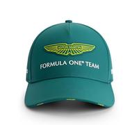 Aston Martin F1 2025 Gorra del Equipo | Visera curva, cierre ajustable, diseño del equipo, ideal para carrera y tiempo libre, Producto oficial con licencia