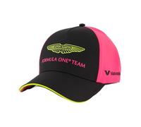 Aston Martin F1 2025 Gorra Edición Especial Las Vegas Negra/Rosa - Talla Única