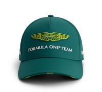 Aston Martin F1 2025 Gorra Equipo Infantil Verde - Talla Única | Impresión HD del logotipo del equipo Aston Martin F1, Visera con logotipo AMR25 en sándwich, Producto oficial con licencia