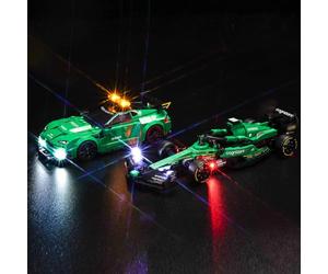 Aston Martin Safety Car & AMR23 - Juego de luces LED (sin modelo), iluminación decorativa compatible con Lego 76925