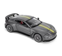Aston Martin Vantage V12 1:24 Escala Die-Cast Model Car - Grey | Detailed Collectors Edition Diecast | Producto oficial con licencia