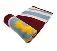 Aston Villa FC Aston Villa Fleece Blanket Pulse Design Mantas para Cama, Multicolor, Único