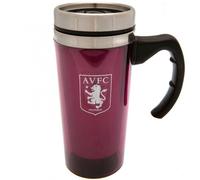 Aston Villa FC Termo/Taza de Viaje Diseño Escudo de Aluminio (BS4493)