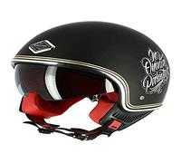 Astone Helmets Casco Moto Jet homologado CE Mini 66 Negro Mate Talla S
