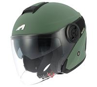 Astone Helmets - Casque jet DJ10-2 monocolor - Casque jet à écran long - Casque jet moderne en polycarbonate - Matt black L