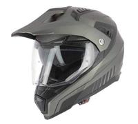 Astone Helmets Crossmax Graphic Shaft - Casco Integral 3 en 1 para Moto homologado de policarbonato Mate Titanio XL