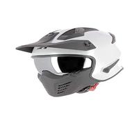 Astone Helmets Elektron - Casco de moto jet 4 en 1 - Casco jet homologado - Carcasa de policarbonato - Pearl white XS